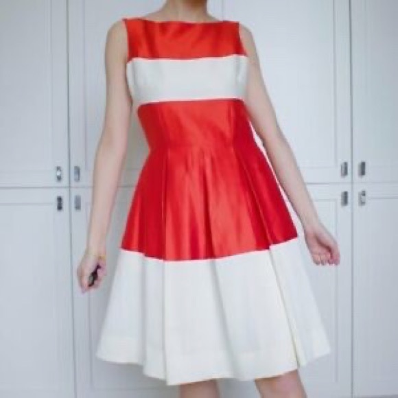 kate spade Dresses & Skirts - Kate Spade Orange and Cream Cocktail Dress